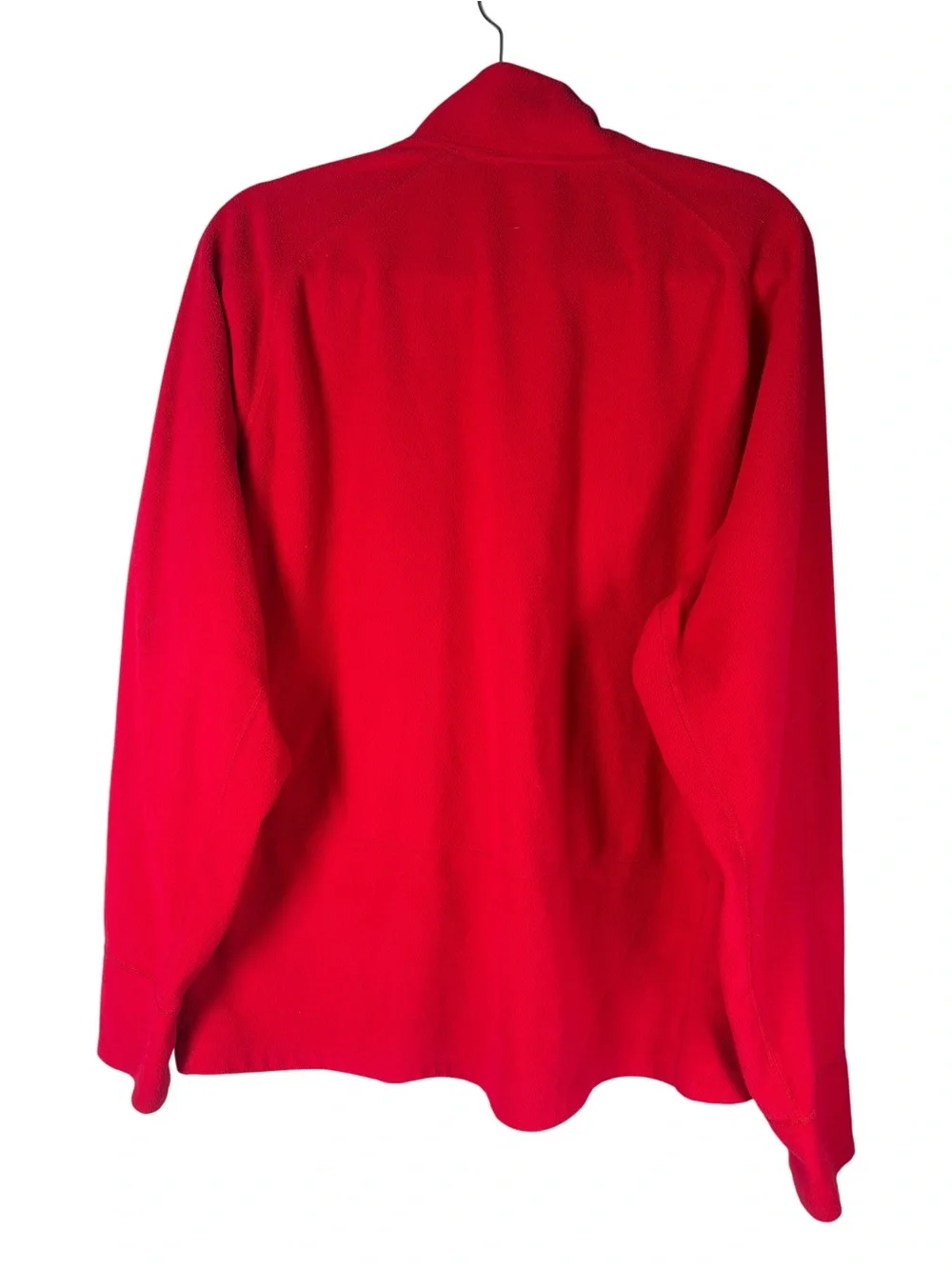 The North Face Men's Red Fleece  Sweater Pullover 1/4 Zip Size XL